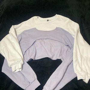 H&M 2 for 1 crop sweater